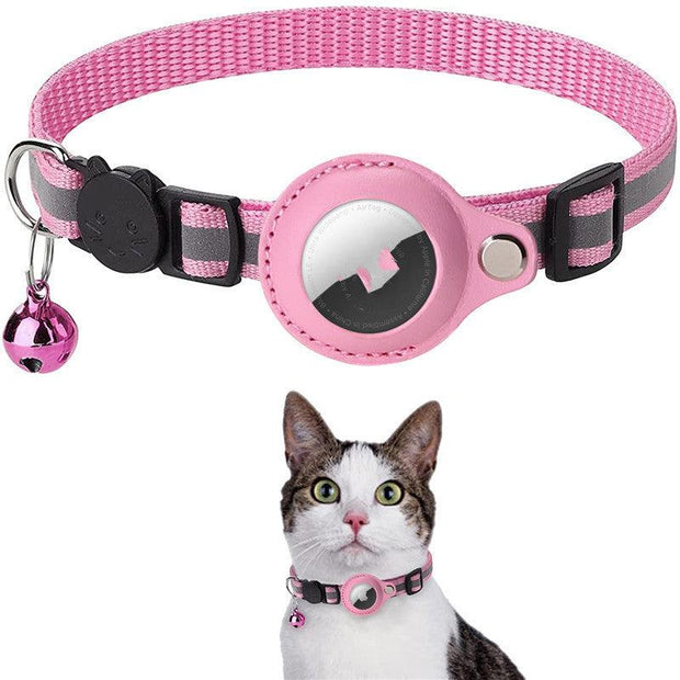 Luxe-Track Plus Reflective Waterproof Nylon Collar Case For Pet Tracking Tags - Stylish And Functional Pet Accessory-2