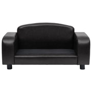 vidaXL Dog Sofa Dog Bed Foam Pet Puppy Couch with Washable Cover Faux Leather-1