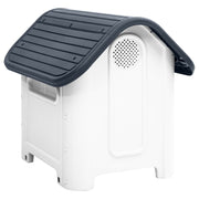 vidaXL Dog House Garden Dog Kennel Small Pet Cage Puppy Shelter Polypropylene-2