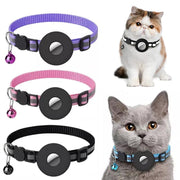 Luxe-Track Plus Reflective Waterproof Nylon Collar Case For Pet Tracking Tags - Stylish And Functional Pet Accessory-0