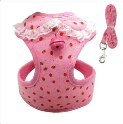 Comfortable Bow Tie Striped Dog Leash With Bells - Available In Multiple Colors And Sizes-7