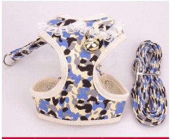 Comfortable Bow Tie Striped Dog Leash With Bells - Available In Multiple Colors And Sizes-5