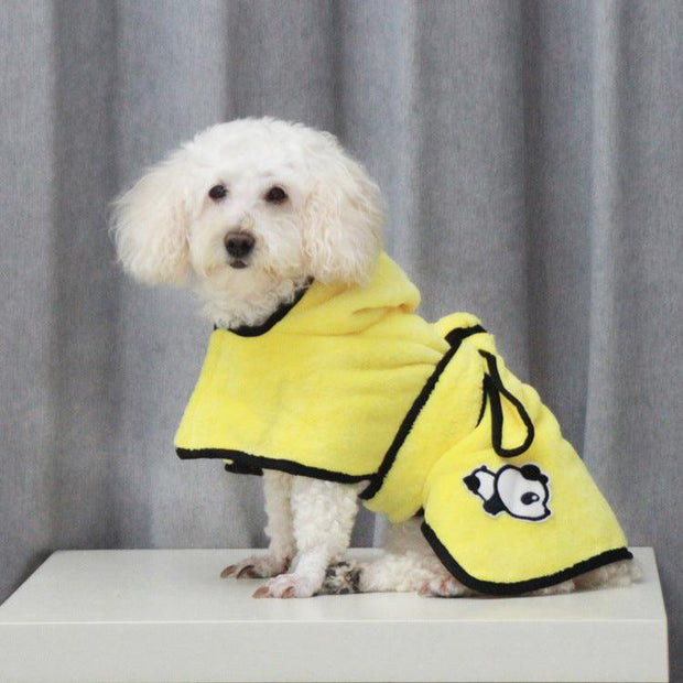 Cozy Comfort Coral Fleece Pet Bathrobe-0