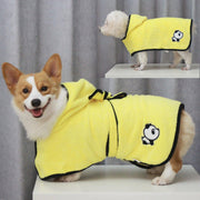 Cozy Comfort Coral Fleece Pet Bathrobe-3