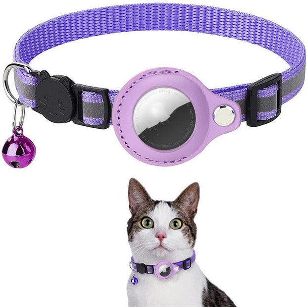 Luxe-Track Plus Reflective Waterproof Nylon Collar Case For Pet Tracking Tags - Stylish And Functional Pet Accessory-3